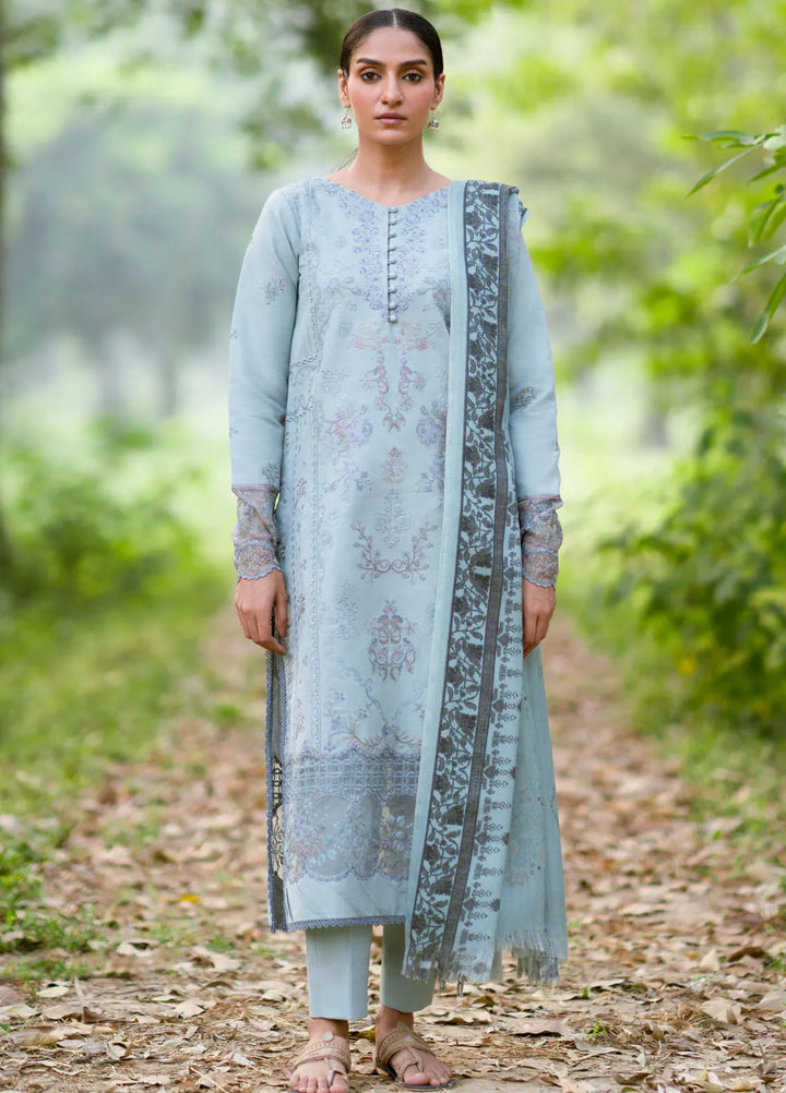 Serenity by Florent Embroidered Khaddar Suit Unstitched 3 Piece FL-07 B - Winter Collection