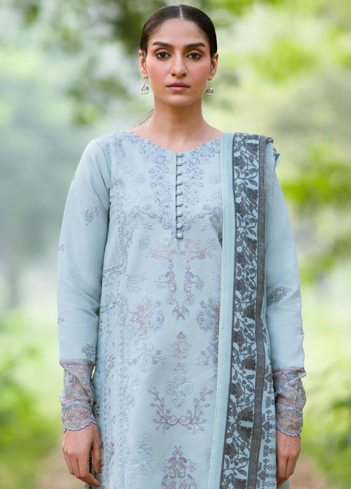 Serenity by Florent Embroidered Khaddar Suit Unstitched 3 Piece FL-07 B - Winter Collection