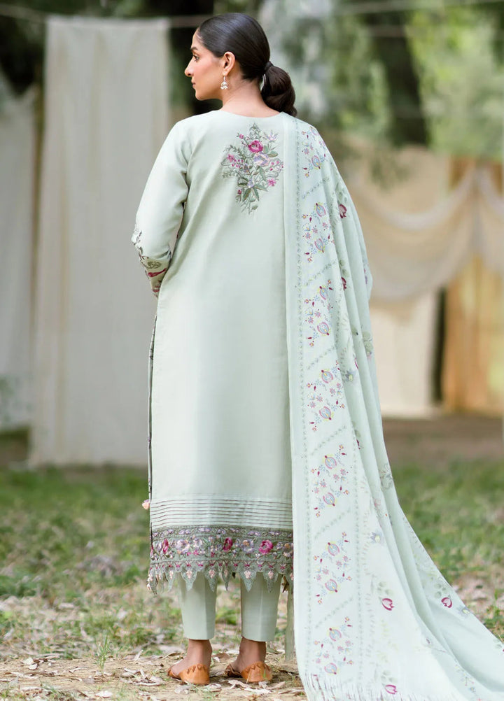 Serenity by Florent Embroidered Khaddar Suit Unstitched 3 Piece FL-08 B - Winter Collection