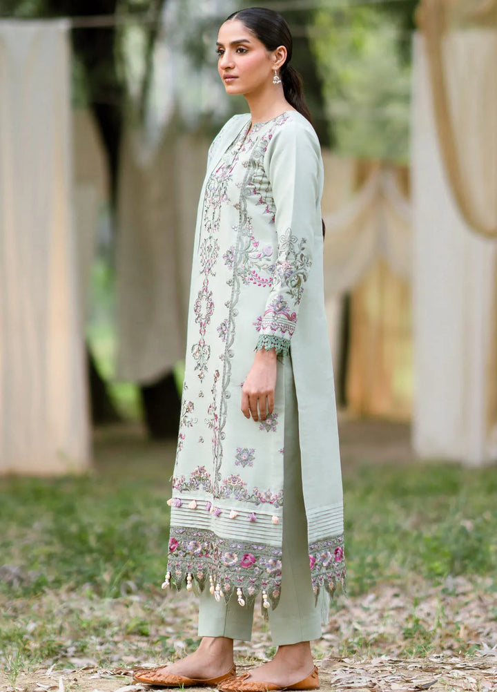 Serenity by Florent Embroidered Khaddar Suit Unstitched 3 Piece FL-08 B - Winter Collection