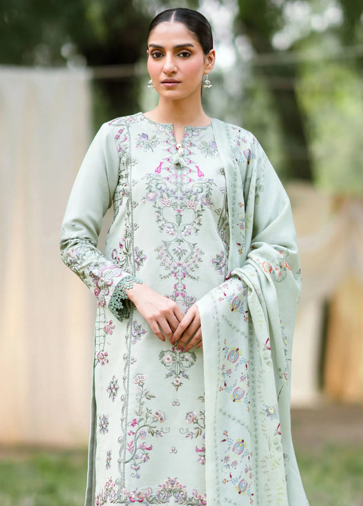 Serenity by Florent Embroidered Khaddar Suit Unstitched 3 Piece FL-08 B - Winter Collection