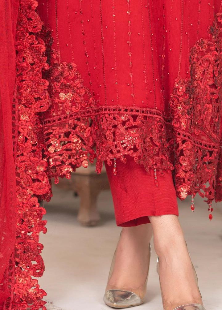 Shaadi Biyaah By Insiya Embroidered Chiffon Suits Unstitched 3 Piece INS23SB-S2 D3 - Wedding Collection