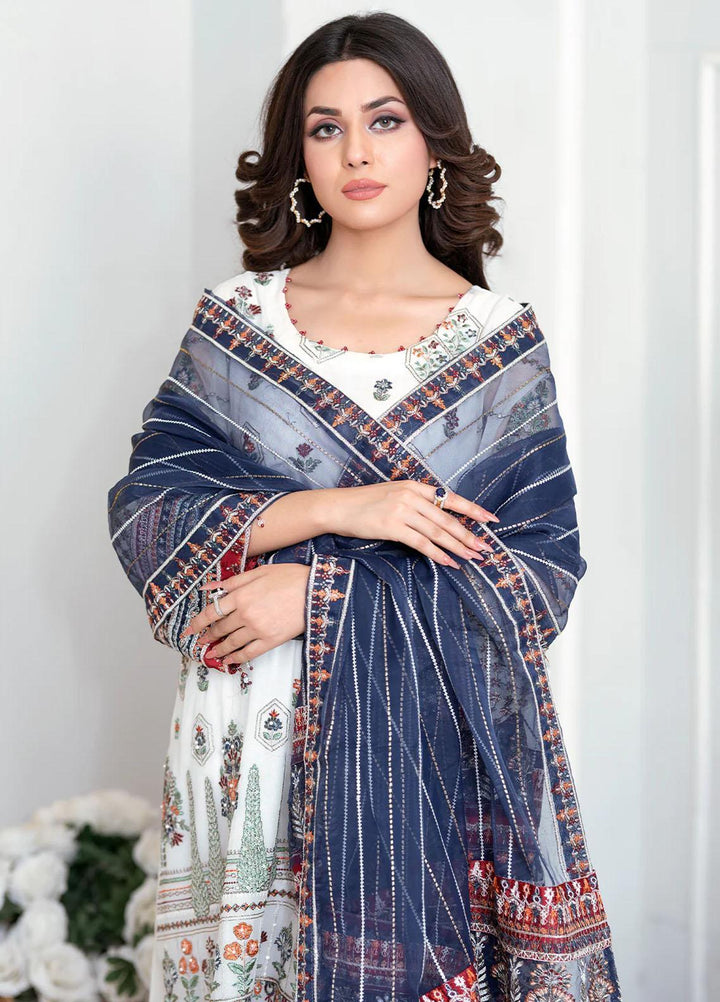 Shaadi Biyaah By Insiya Embroidered Chiffon Suits Unstitched 3 Piece INS23SB-S2 D5 - Wedding Collection