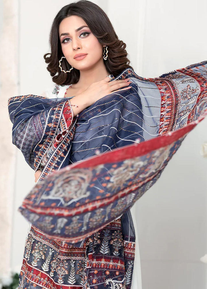 Shaadi Biyaah By Insiya Embroidered Chiffon Suits Unstitched 3 Piece INS23SB-S2 D5 - Wedding Collection