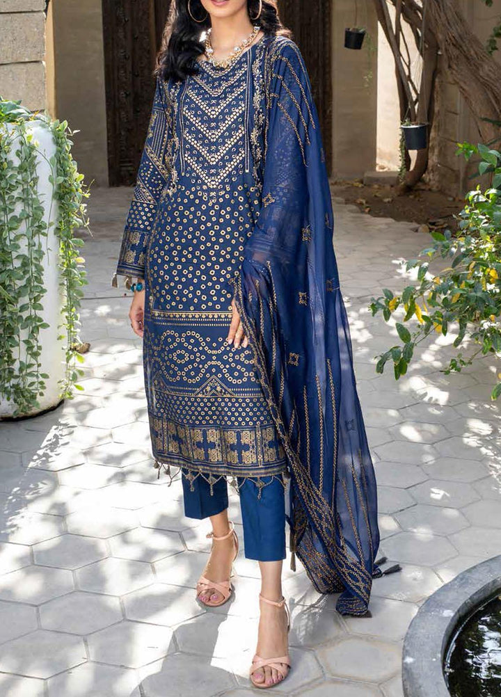 Shades Of Summer By Salitex Embroidered Lawn Suits Unstitched 3 Piece ST21SF 00692B - Festive Collection