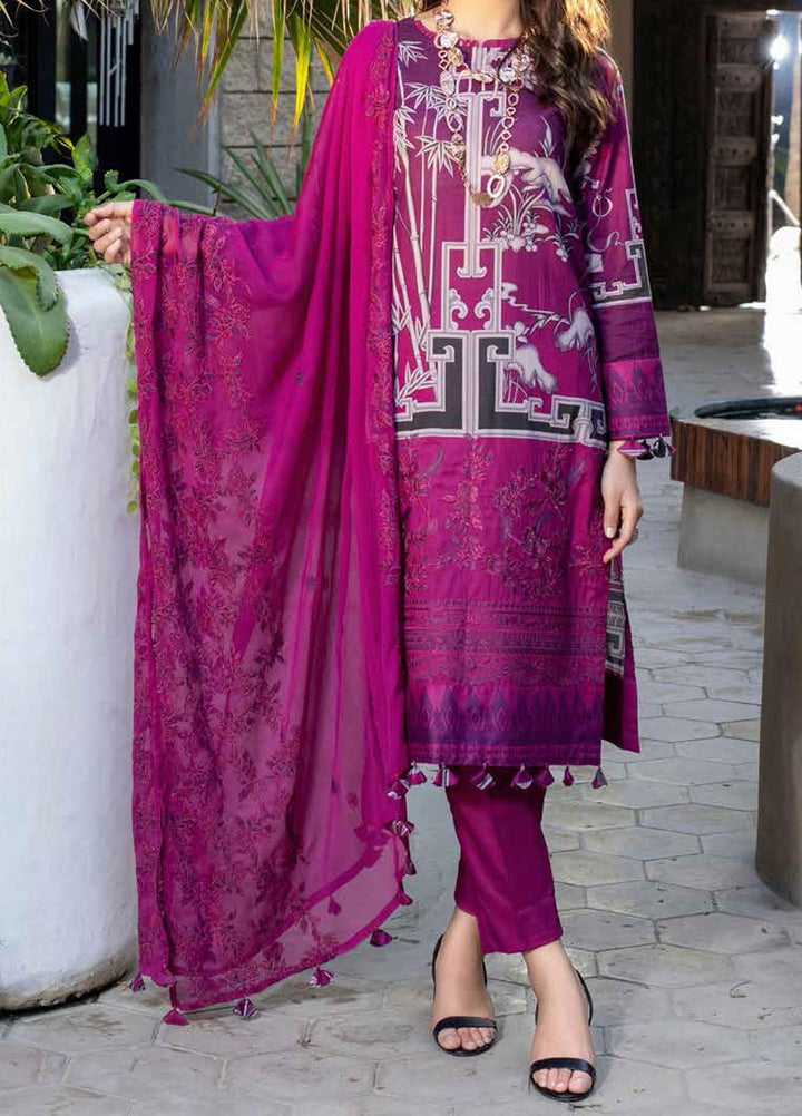Shades Of Summer By Salitex Embroidered Lawn Suits Unstitched 3 Piece ST21SF 00694A - Festive Collection