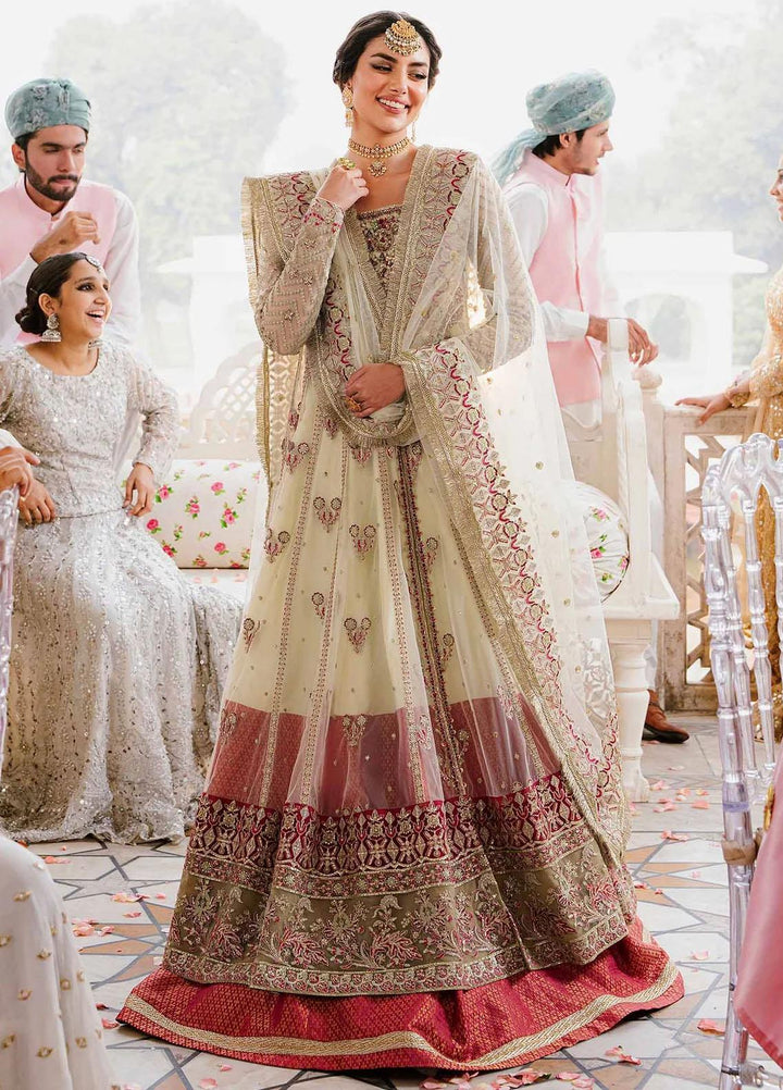 Shadmani By Akbar Aslam Embroidered Organza Suits Unstitched 4 Piece AA23SH Kaneel - Luxury Collection