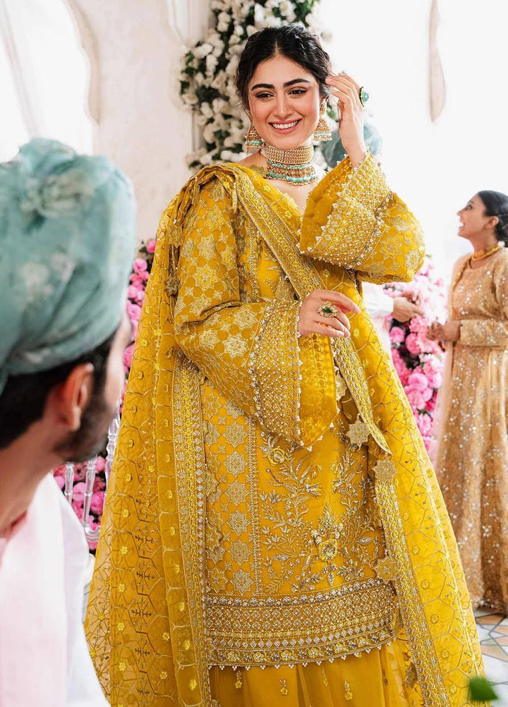 Shadmani By Akbar Aslam Embroidered Organza Suits Unstitched 4 Piece AA23SH Meena - Luxury Collection