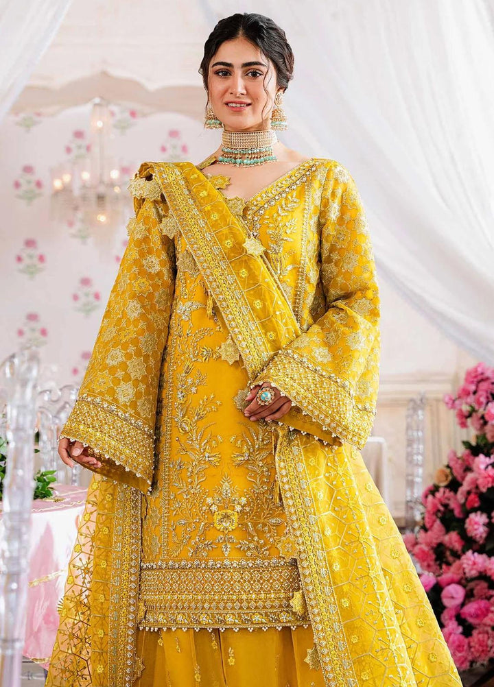 Shadmani By Akbar Aslam Embroidered Organza Suits Unstitched 4 Piece AA23SH Meena - Luxury Collection
