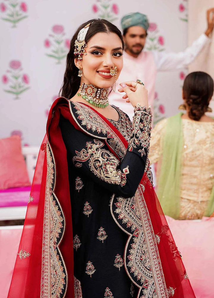 Shadmani By Akbar Aslam Embroidered Raw Silk Suits Unstitched 3 Piece AA23SH Nazmin - Luxury Collection