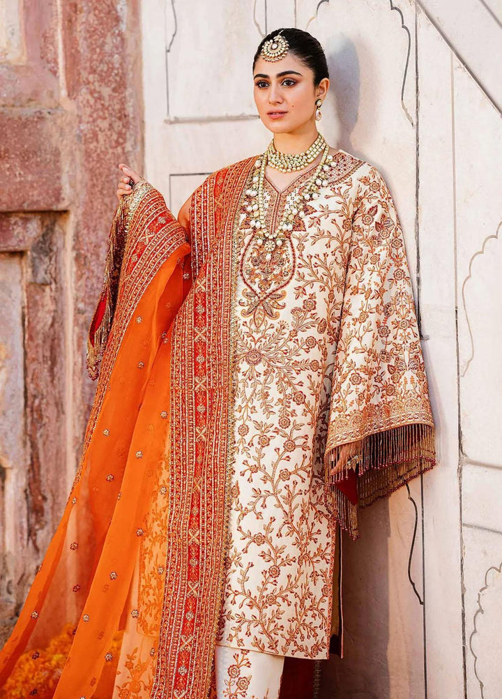 Shadmani By Akbar Aslam Embroidered Raw Silk Suits Unstitched 3 Piece AA23SH Zartaj - Luxury Collection