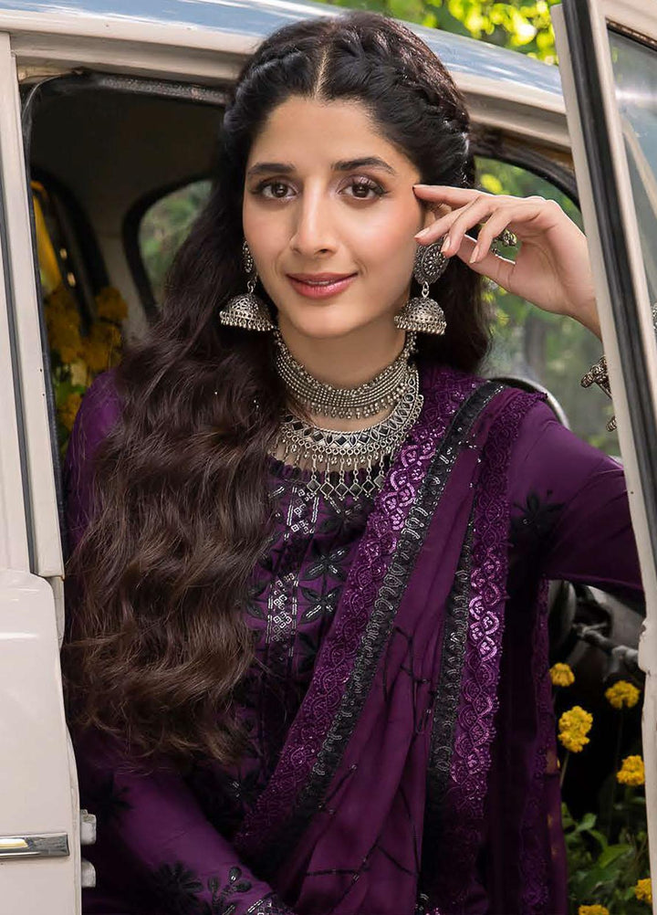 Shadow Work By Asim Jofa Embroidered Cotton Suits Unstitched 3 Piece AJ23SW AJSW-03 - Luxury Festive Collection