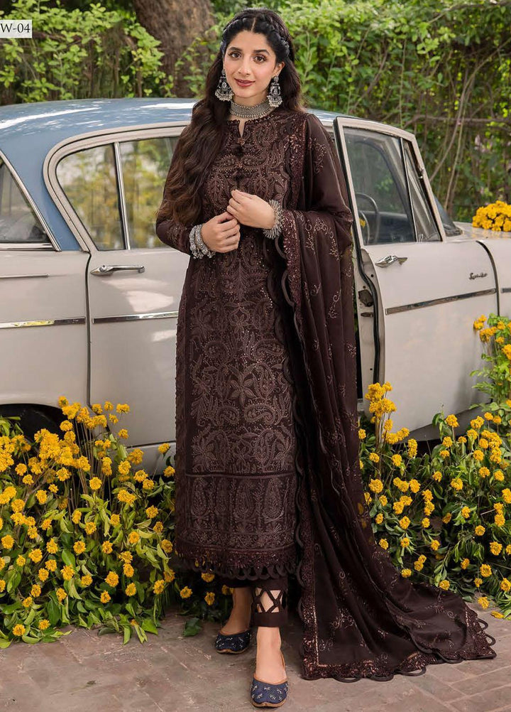 Shadow Work By Asim Jofa Embroidered Cotton Suits Unstitched 3 Piece AJ23SW AJSW-04 - Luxury Festive Collection