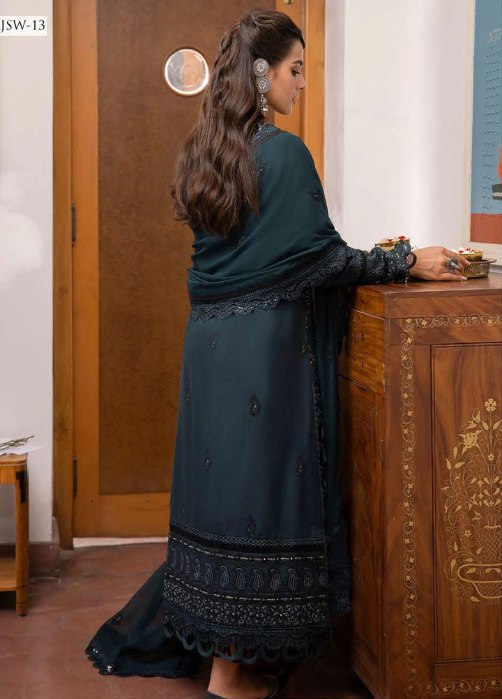 Shadow Work By Asim Jofa Embroidered Lawn Suits Unstitched 3 Piece AJ23SW AJSW-13 - Luxury Festive Collection