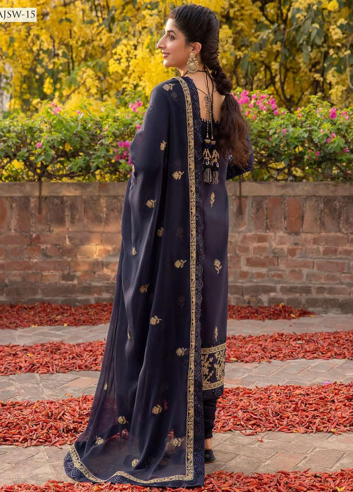 Shadow Work By Asim Jofa Embroidered Lawn Suits Unstitched 3 Piece AJ23SW AJSW-15 - Luxury Festive Collection