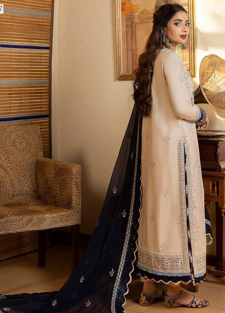 Shadow Work By Asim Jofa Embroidered Lawn Suits Unstitched 3 Piece AJ23SW AJSW-17 - Luxury Festive Collection