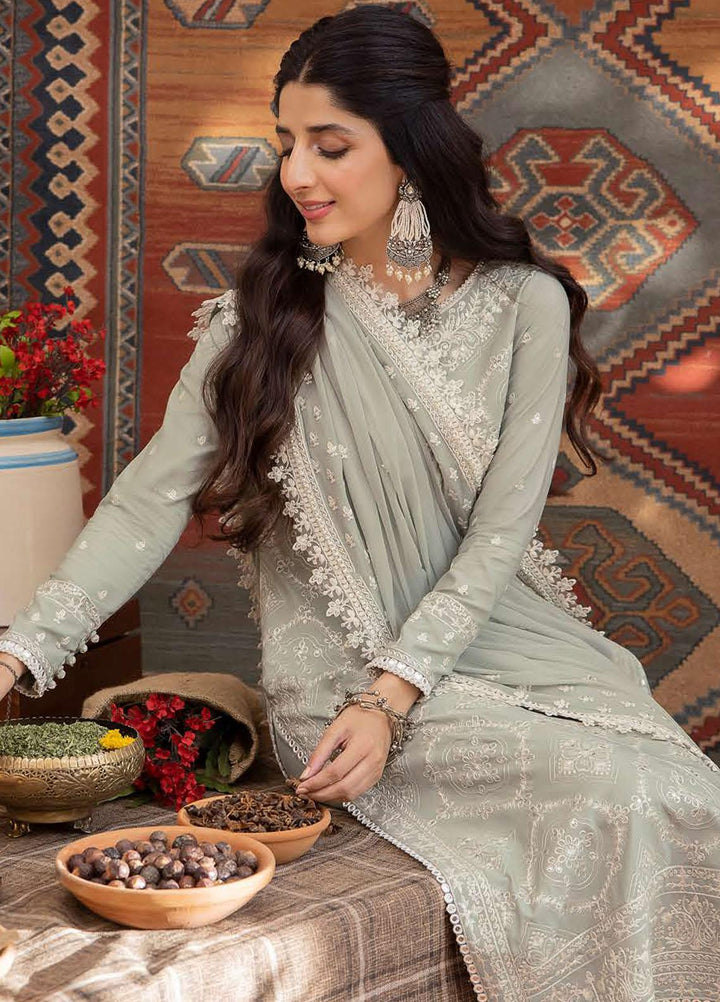 Shadow Work By Asim Jofa Embroidered Lawn Suits Unstitched 3 Piece AJ23SW AJSW-20 - Luxury Festive Collection