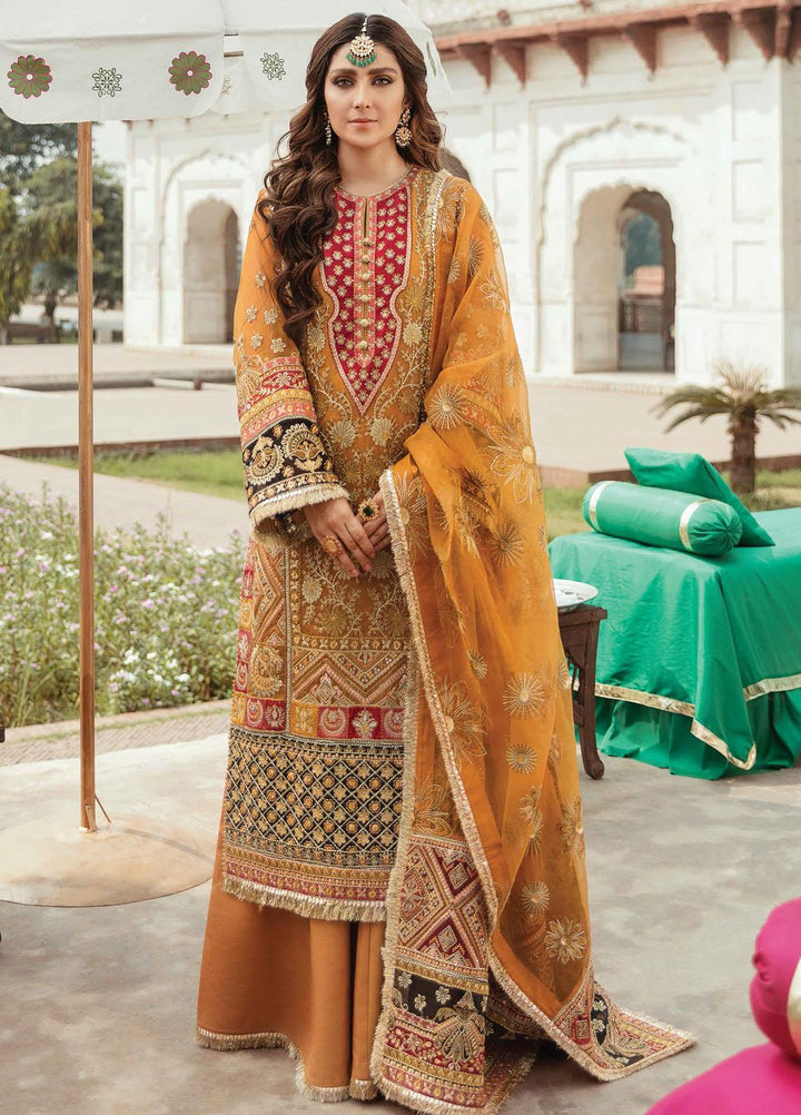 Shagun by Gisele Embroidered Organza Suits Unstitched 3 Piece GL21S 01 Khushbakht - Formals Collection