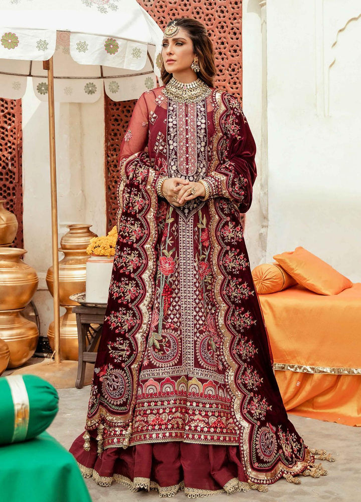 Shagun by Gisele Embroidered Organza Suits Unstitched 3 Piece GL21S 10 Mahjabeen - Formals Collection