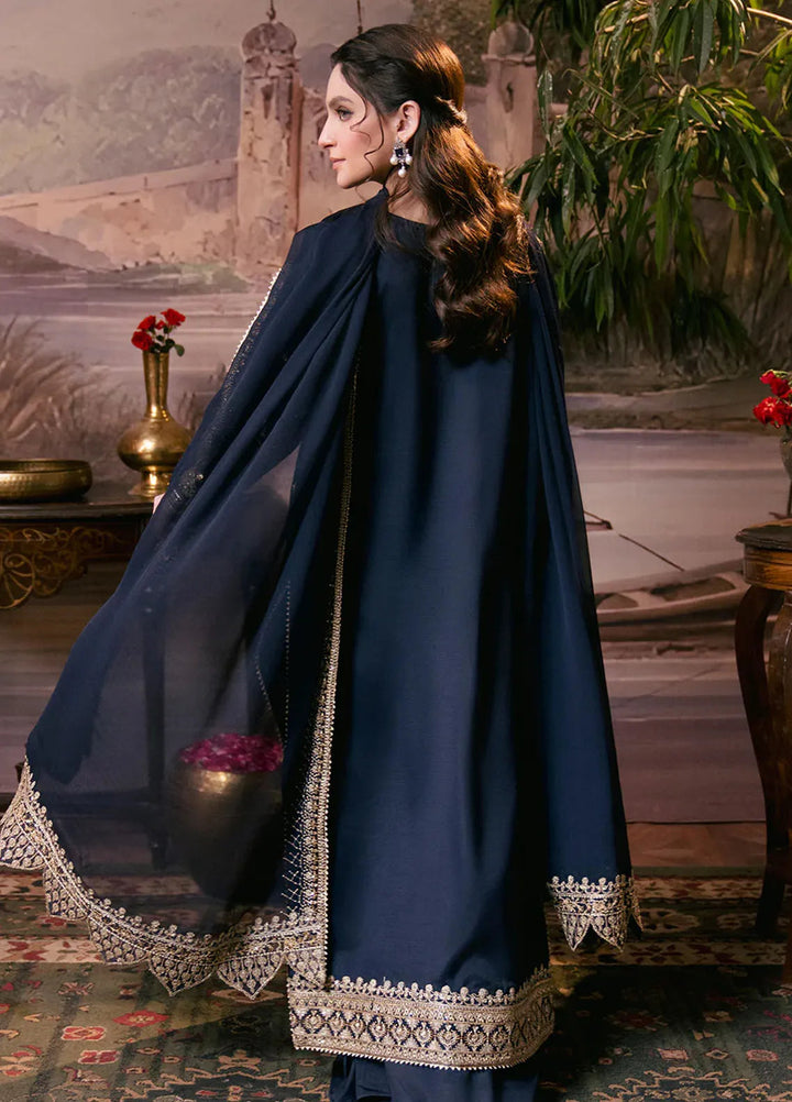 Shagun by Neeshay Embroidered Raw Silk Suit Unstitched 3 Piece NSH24SR Aabroo - Festive Collection