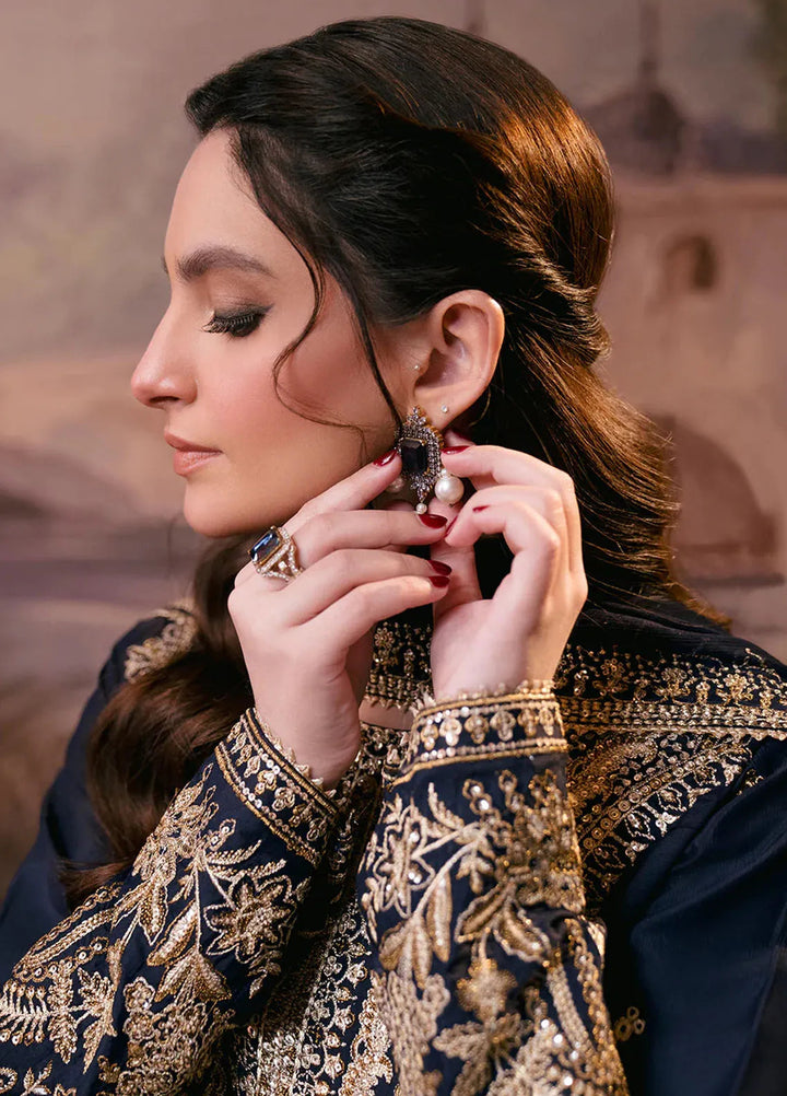 Shagun by Neeshay Embroidered Raw Silk Suit Unstitched 3 Piece NSH24SR Aabroo - Festive Collection