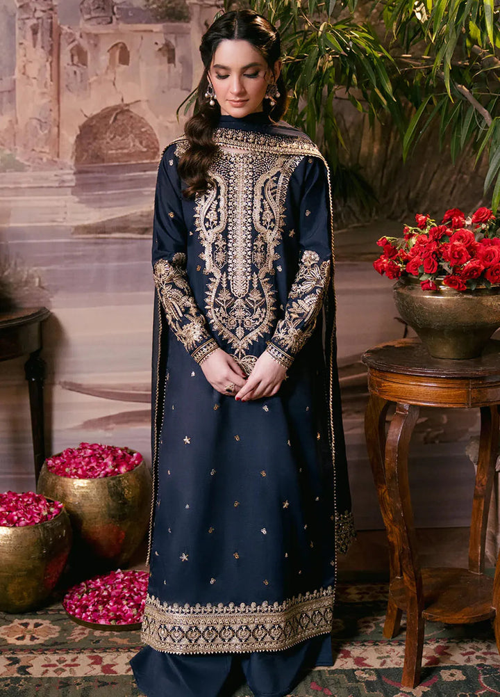 Shagun by Neeshay Embroidered Raw Silk Suit Unstitched 3 Piece NSH24SR Aabroo - Festive Collection