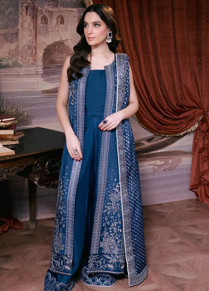 Shagun by Neeshay Embroidered Raw Silk Suit Unstitched 3 Piece NSH24SR Mehrunissa - Festive Collection