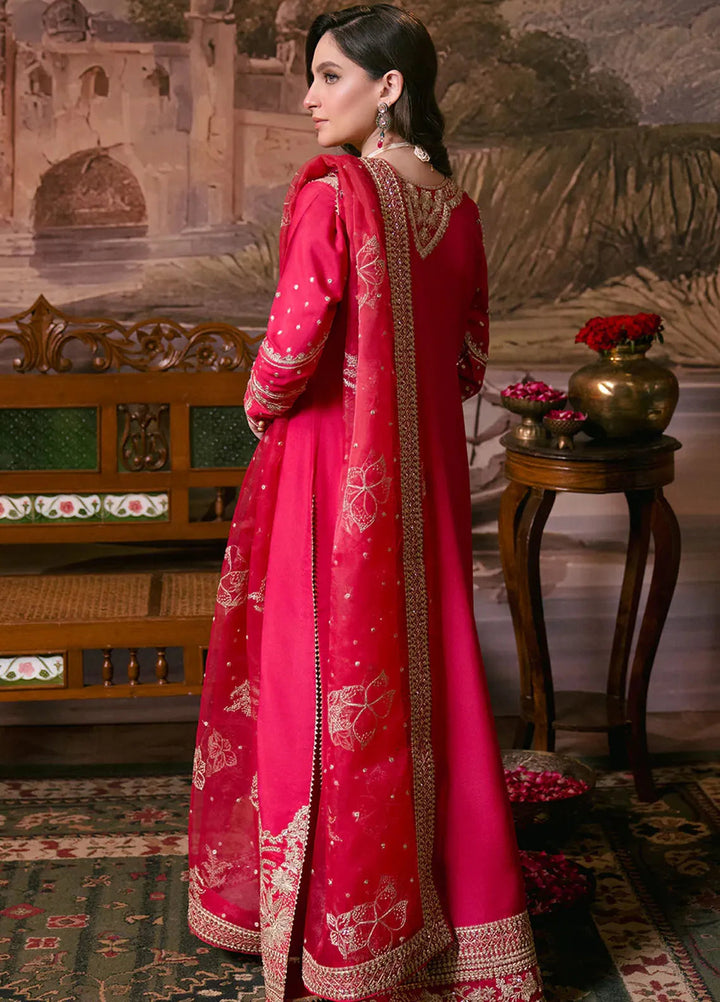 Shagun by Neeshay Embroidered Raw Silk Suit Unstitched 3 Piece NSH24SR Nargis - Festive Collection