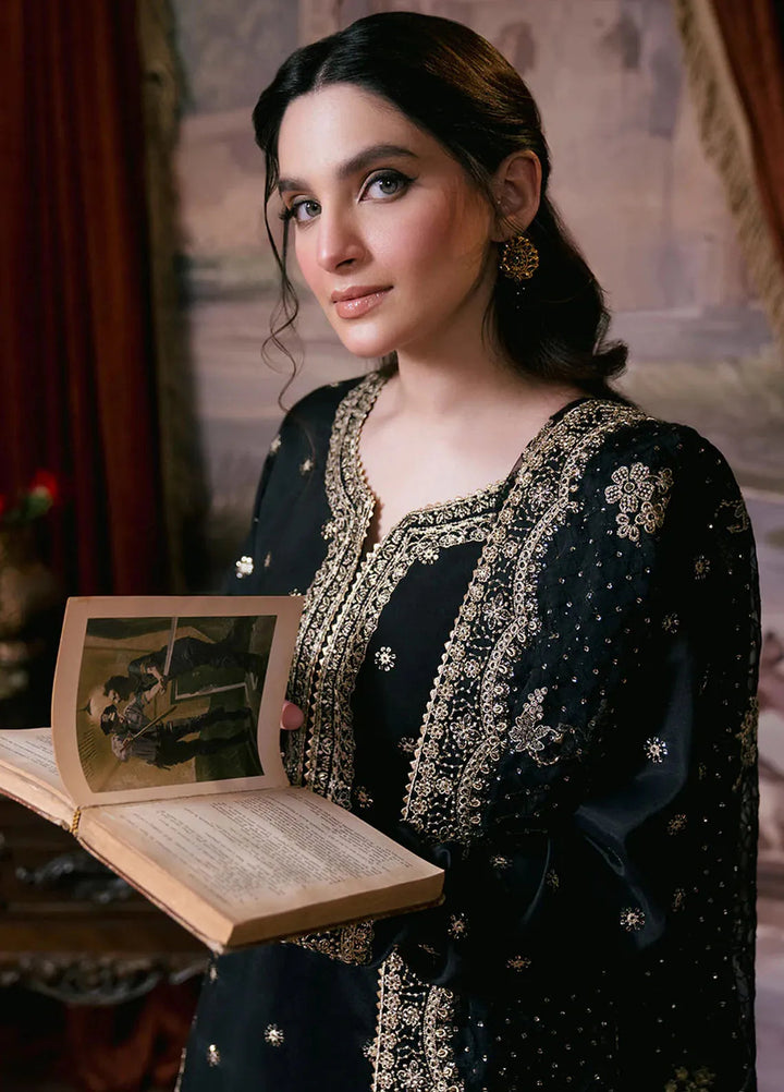 Shagun by Neeshay Embroidered Raw Silk Suit Unstitched 3 Piece NSH24SR Ravish - Festive Collection