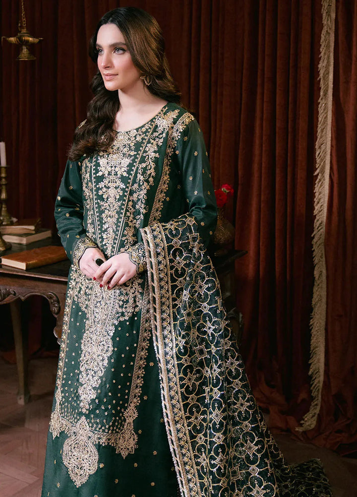 Shagun by Neeshay Embroidered Raw Silk Suit Unstitched 3 Piece NSH24SR Zarbakht - Festive Collection