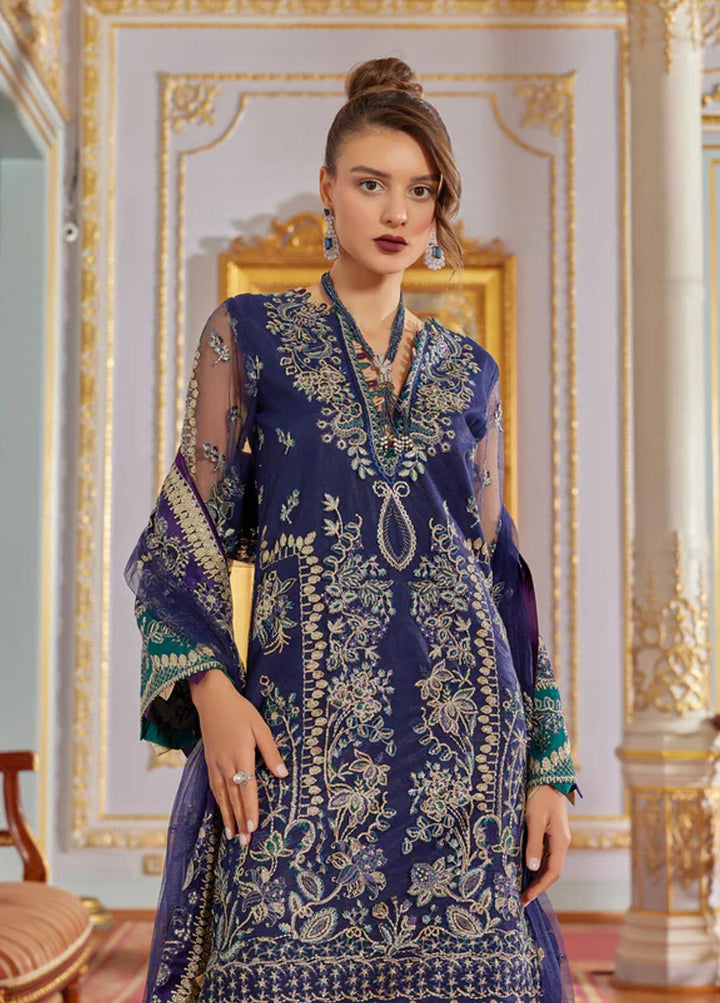 Shagun Imroz By Gisele Embroidered Net Suits Unstitched 3 Piece GL22SI Tarz - Wedding Collection