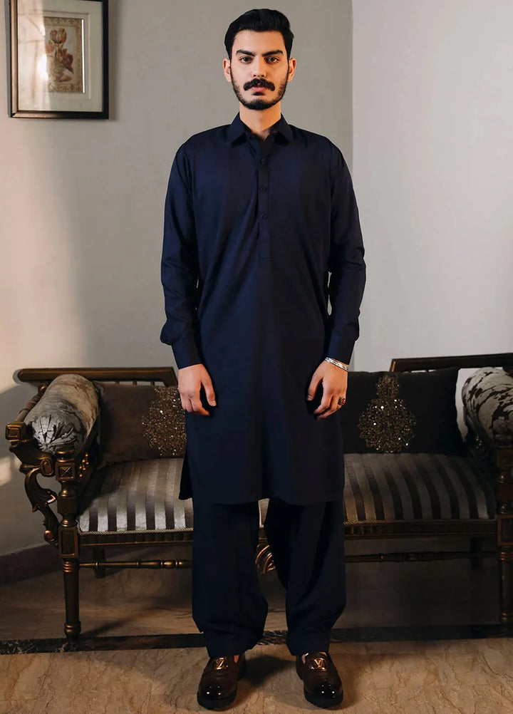 Shahjahan Fancy Men Kurta Pajama - 2PC-BLKS