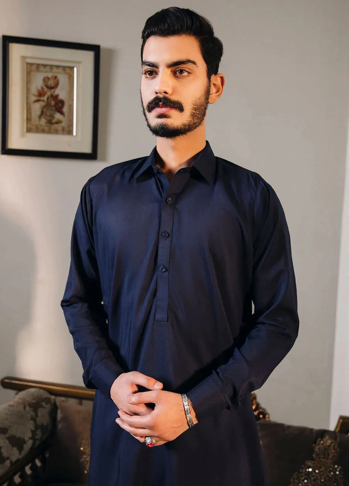 Shahjahan Fancy Men Kurta Pajama - 2PC-BLKS