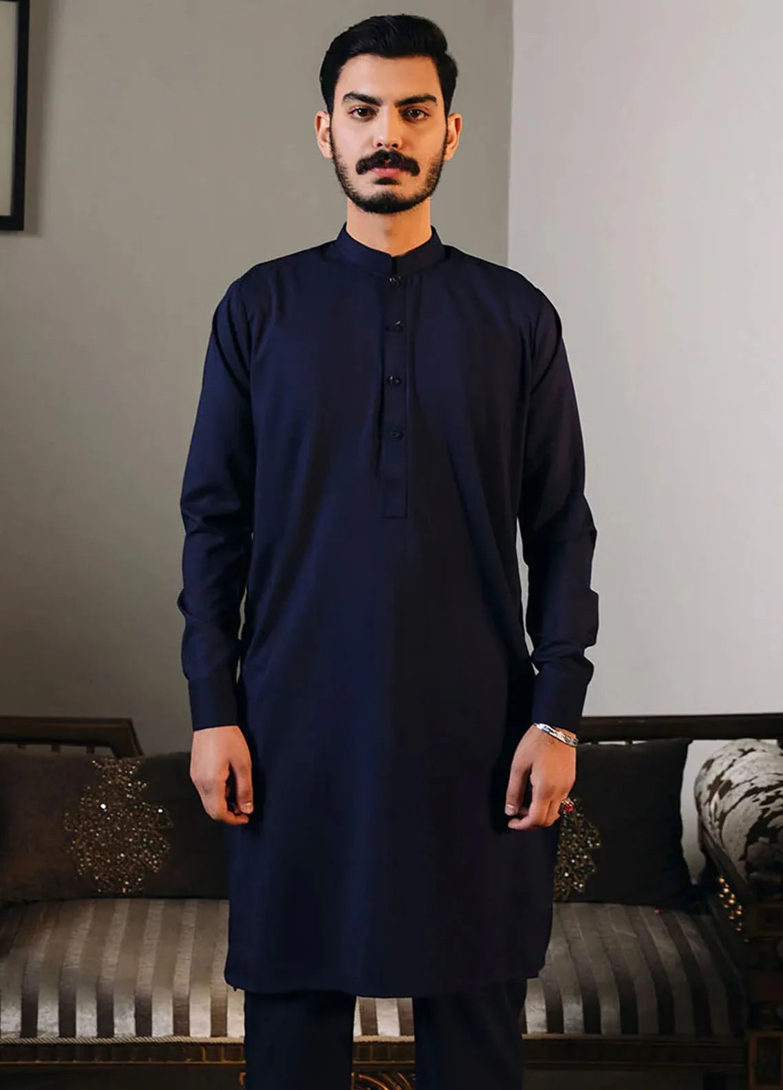 Shahjahan Fancy Men Kurta Pajama with Waistcoat - Off White