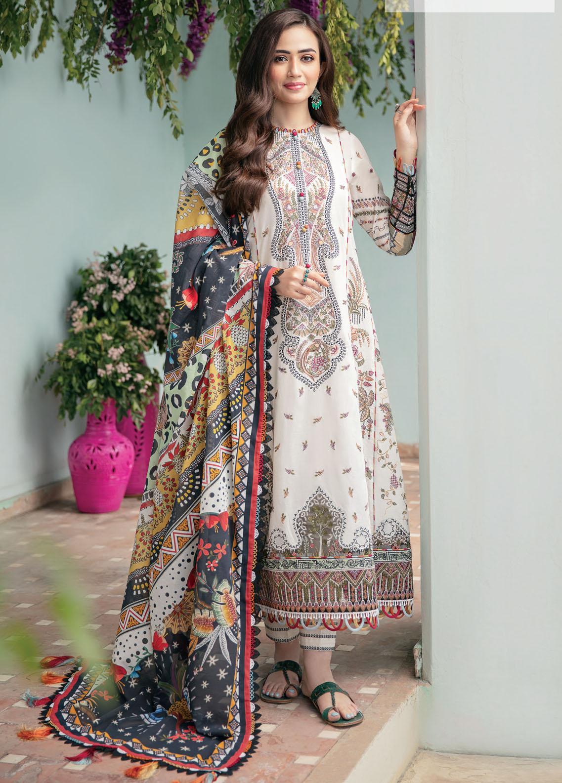 Shahkaar by Jazmin Embroidered Lawn Suits Unstitched 3 Piece JZ24SK D-16 - Festive Collection main image 1