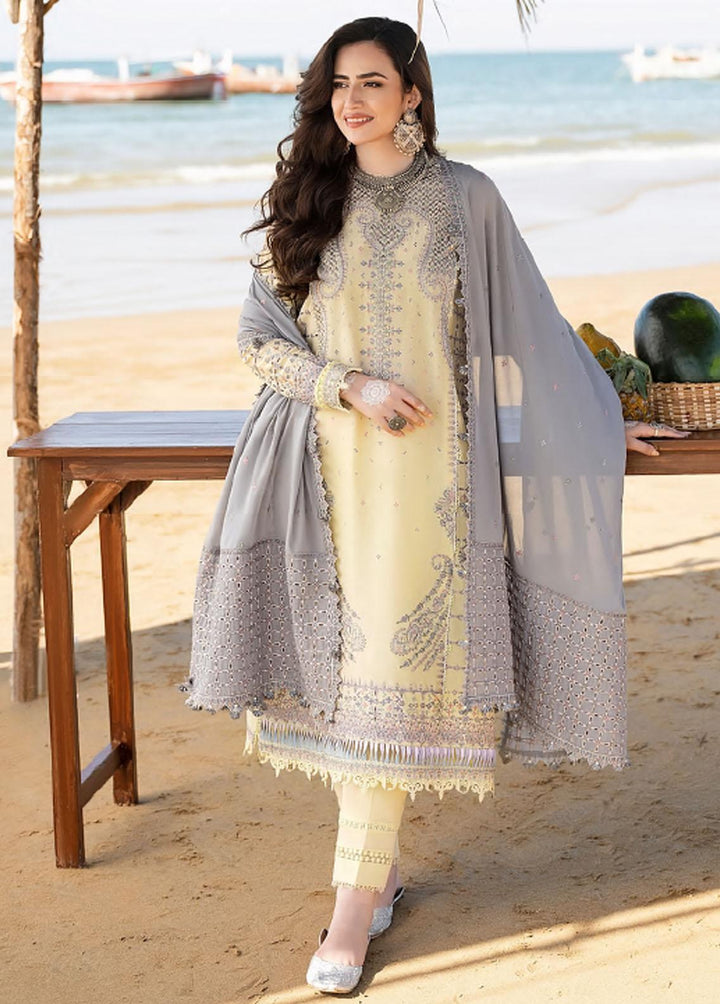 Shahkaar by Jazmin Embroidered Lawn Suits Unstitched 3 Piece JZ23SS 04 Zareen - Spring/Summer Collection
