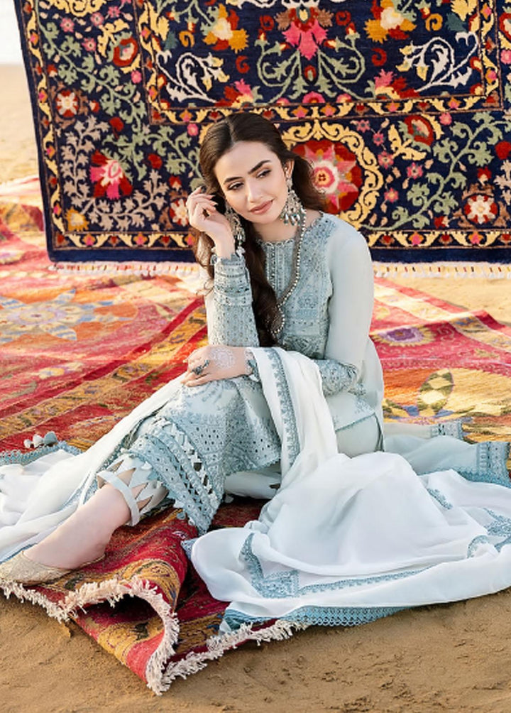 Shahkaar by Jazmin Embroidered Lawn Suits Unstitched 3 Piece JZ23SS 07 Roshan - Spring/Summer Collection