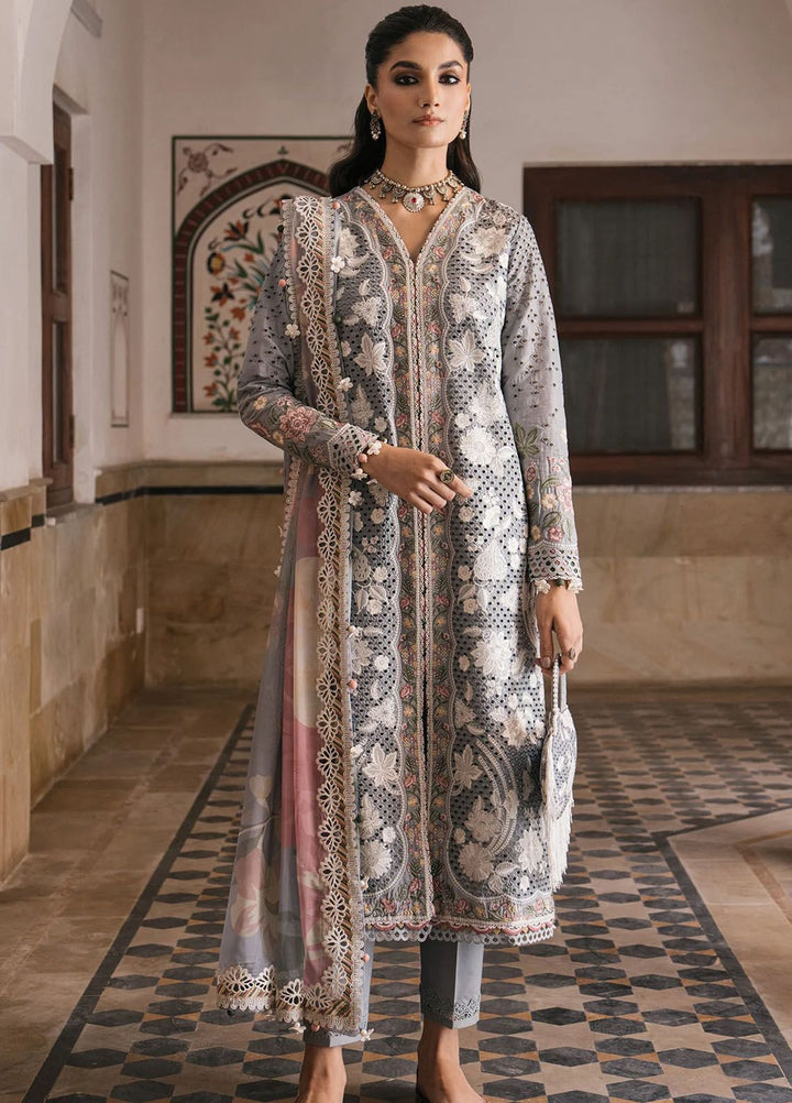 Shahkaar by Jazmin Embroidered Lawn Suits Unstitched 3 Piece JZ24SK D-03 - Festive Collection