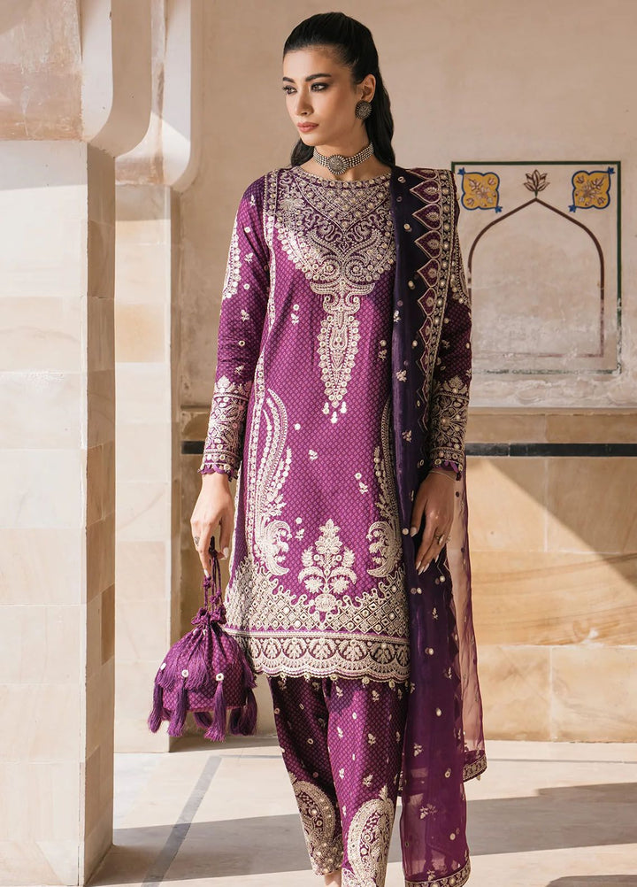 Shahkaar by Jazmin Embroidered Lawn Suits Unstitched 3 Piece JZ24SK D-06 - Festive Collection