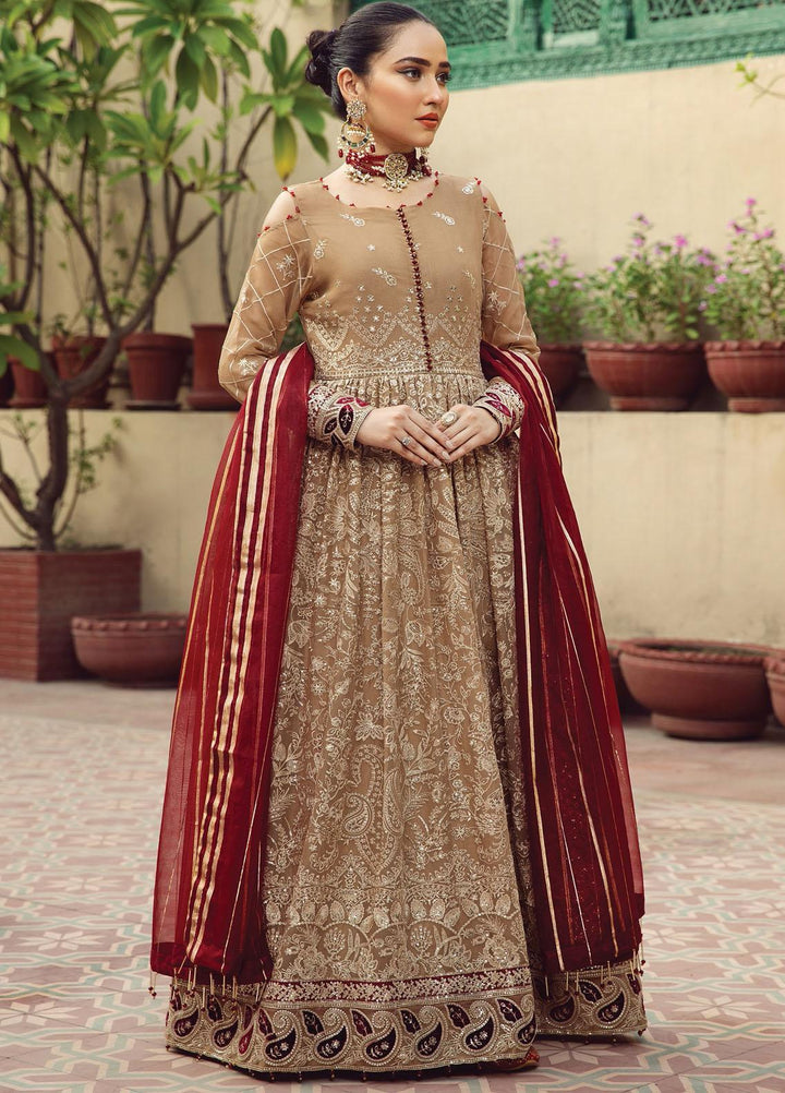 Alizeh Fashion by Bilal Embroidery Embroidered Chiffon Suits Unstitched 3 Piece AFB21SH 12-AANGAN - Festive Collection