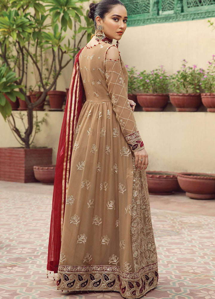 Alizeh Fashion by Bilal Embroidery Embroidered Chiffon Suits Unstitched 3 Piece AFB21SH 12-AANGAN - Festive Collection