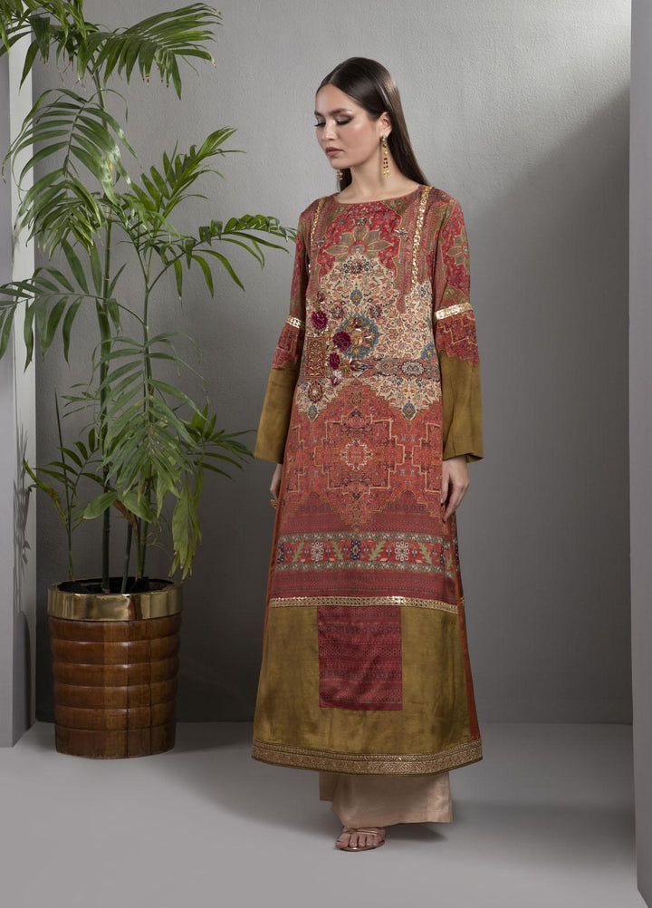 Shamaeel Ansari Luxury Pret  Silk 2 Piece Suit AFS 04