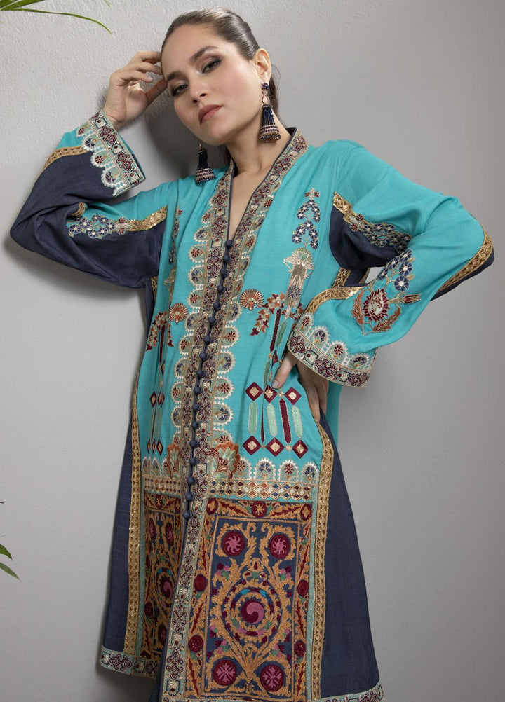 Shamaeel Ansari Luxury Pret  Silk 2 Piece Suit AFS 09