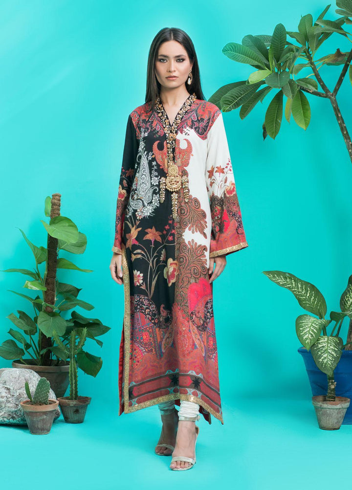 Shamaeel Ansari Luxury Pret  Silk Shirt D-01