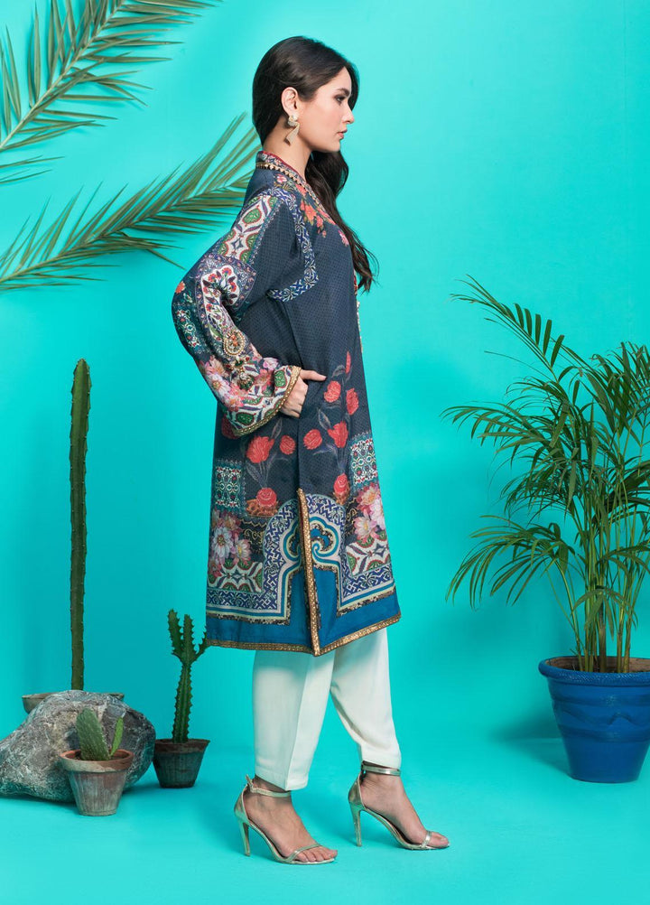Shamaeel Ansari Luxury Pret  Silk Shirt D-03