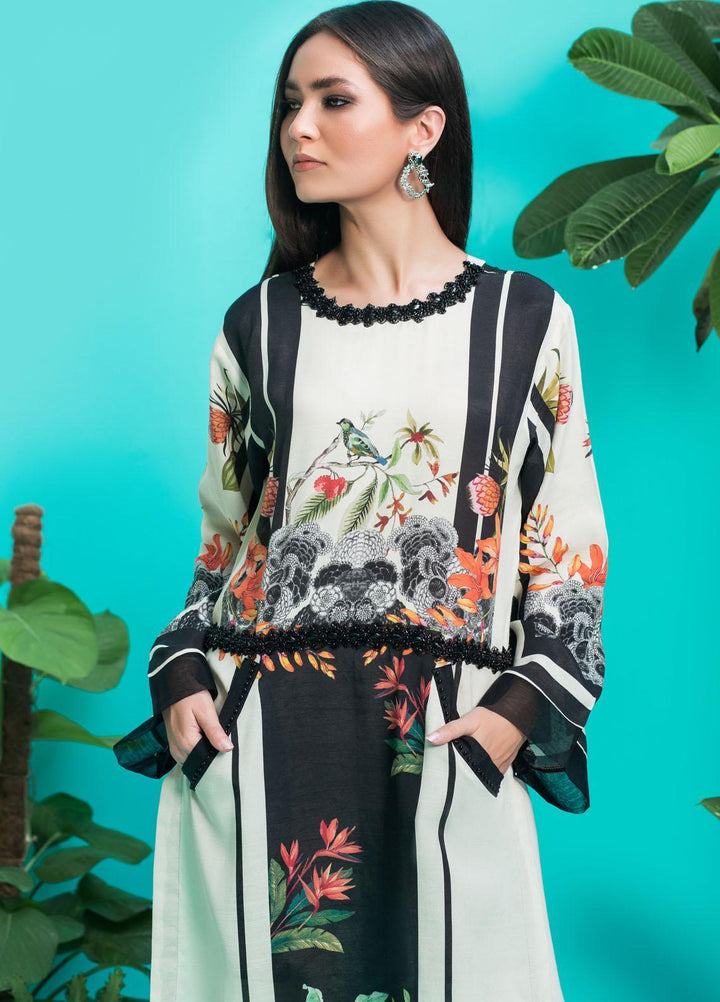 Shamaeel Ansari Luxury Pret  Silk Shirt D-05