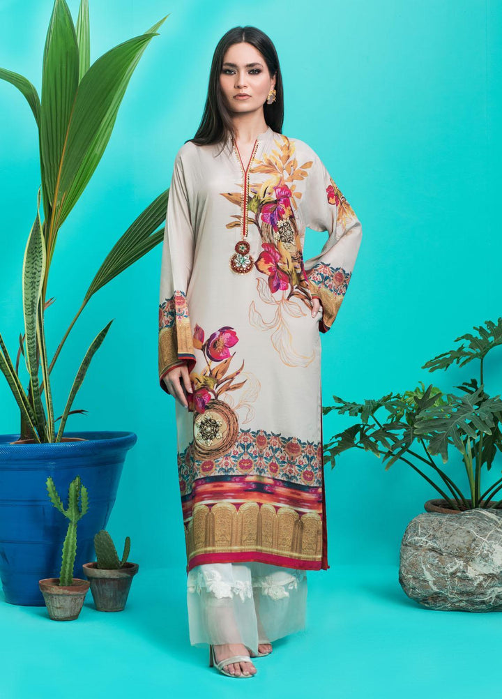 Shamaeel Ansari Luxury Pret  Silk Shirt D-06