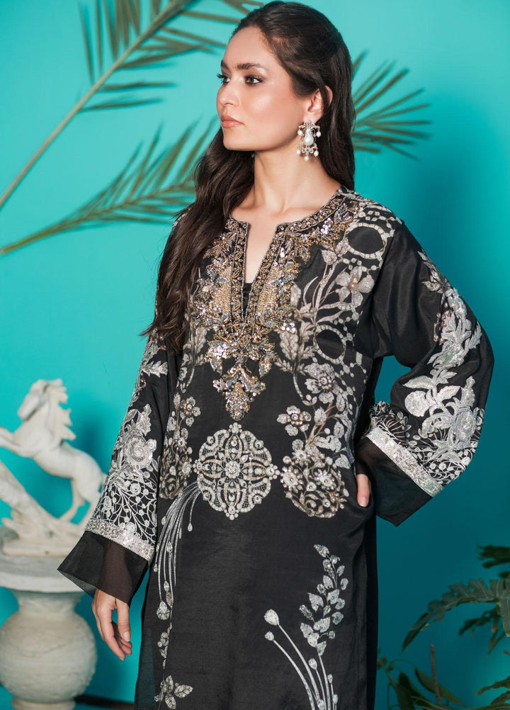 Shamaeel Ansari Luxury Pret  Silk Shirt D-07