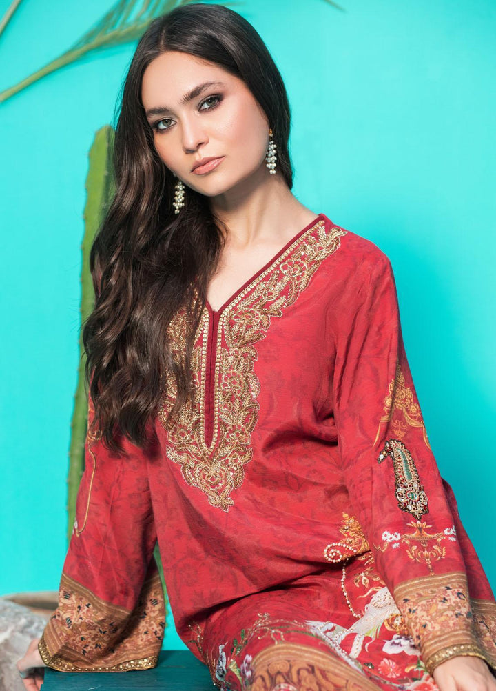 Shamaeel Ansari Luxury Pret  Silk Shirt D-08