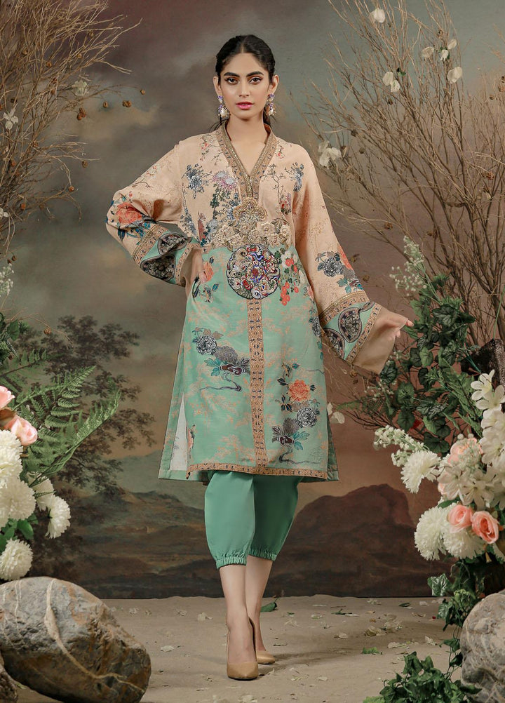Shamaeel Ansari Luxury Pret  Silk Shirt ED D6